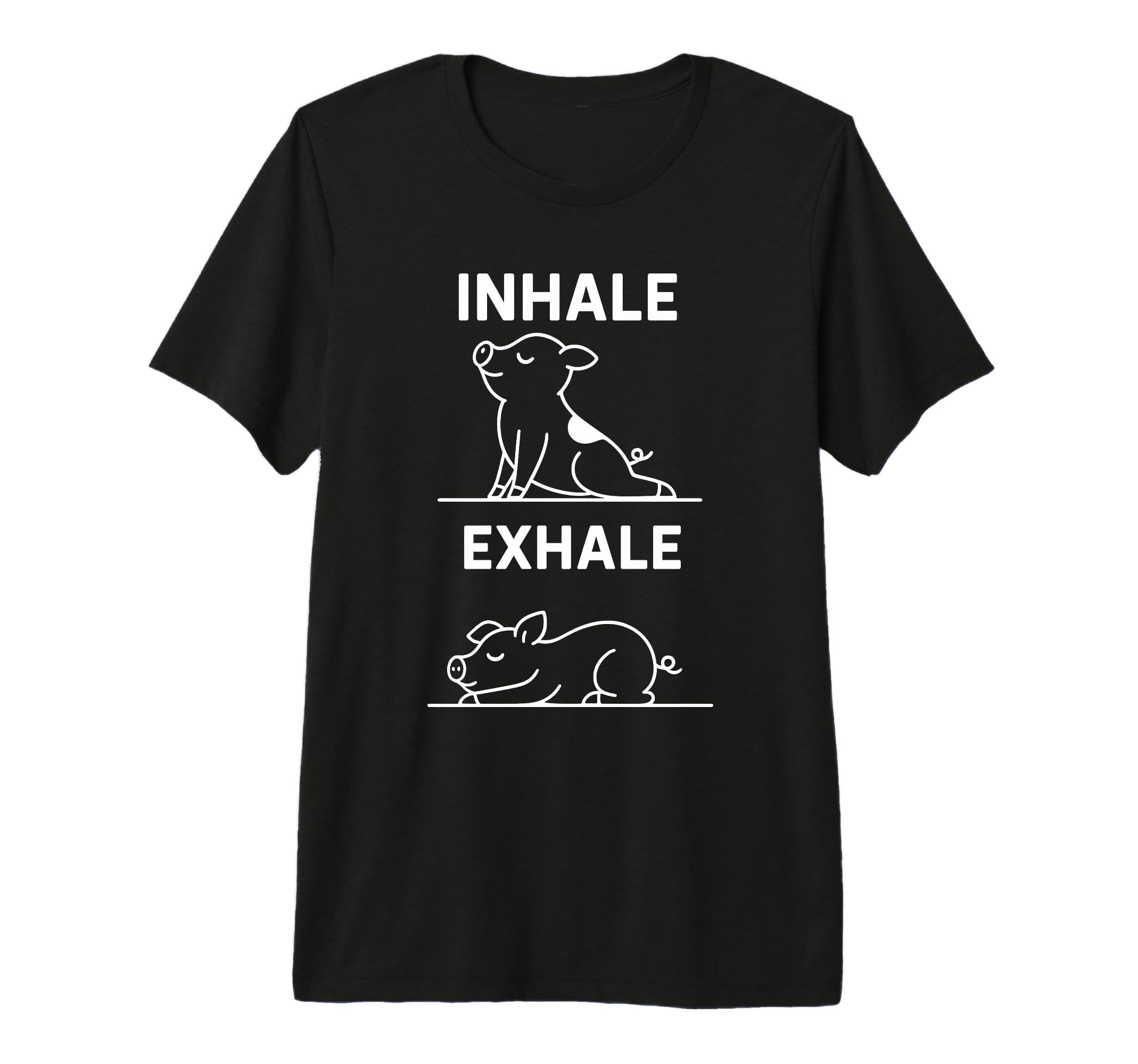 Funny Yoga Inhale Exhale Pooping Animal T-Shirt - Novelty Apparel Unisex - T-Shirt, Sweatshirt, Hoodie