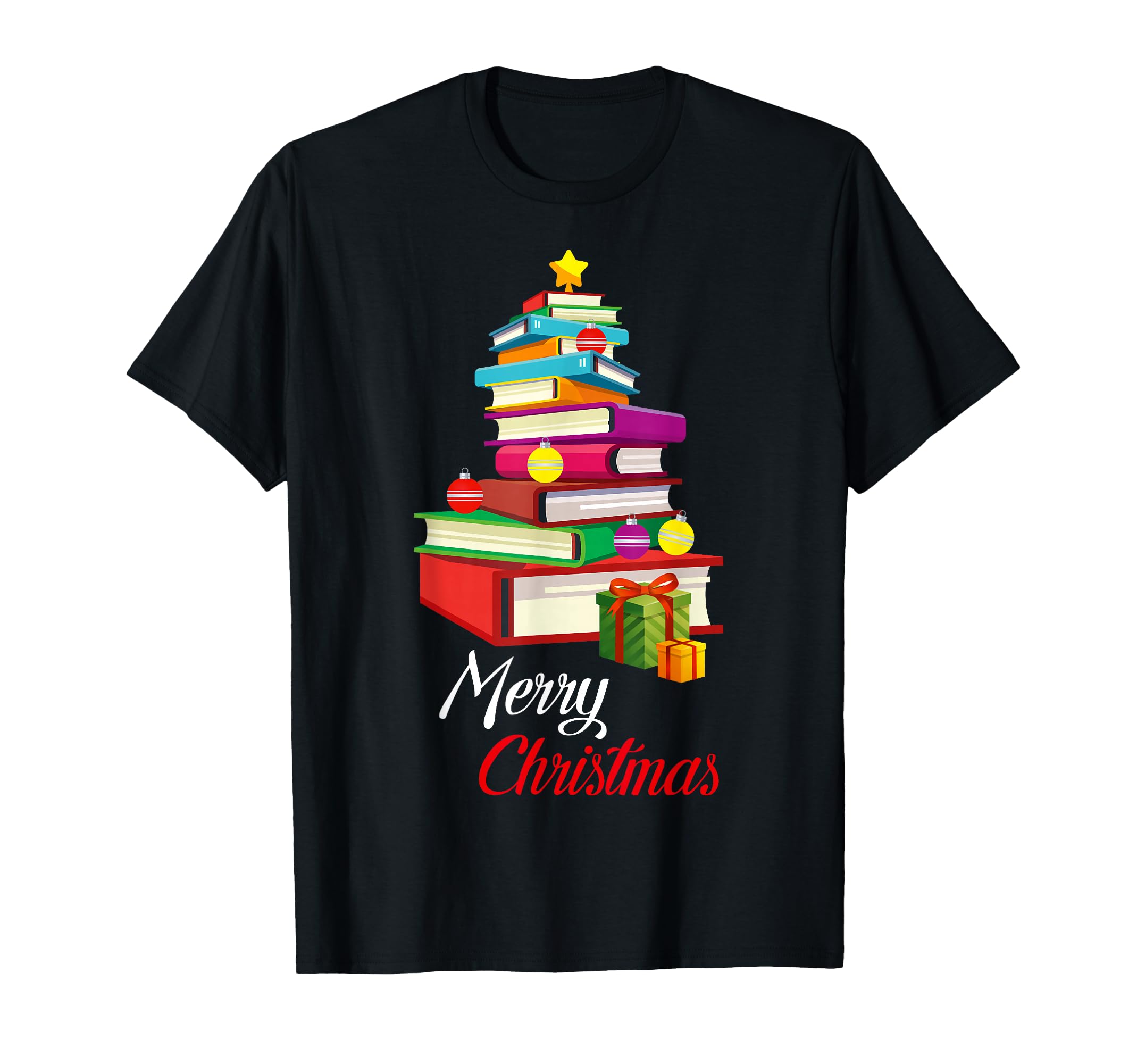 Merry Books Tree Love Reading Books T-Shirt - Novelty Apparel for Adults - T-Shirt, Sweatshirt, Hoodie
