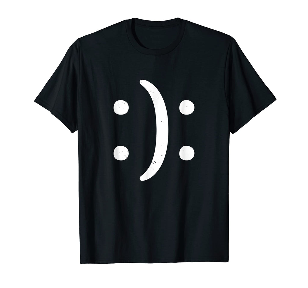 Happy Sad Face Mental Health Mental T-Shirt - Aesthetic Graphic Men Women - T-Shirt, Sweatshirt, Hoodie