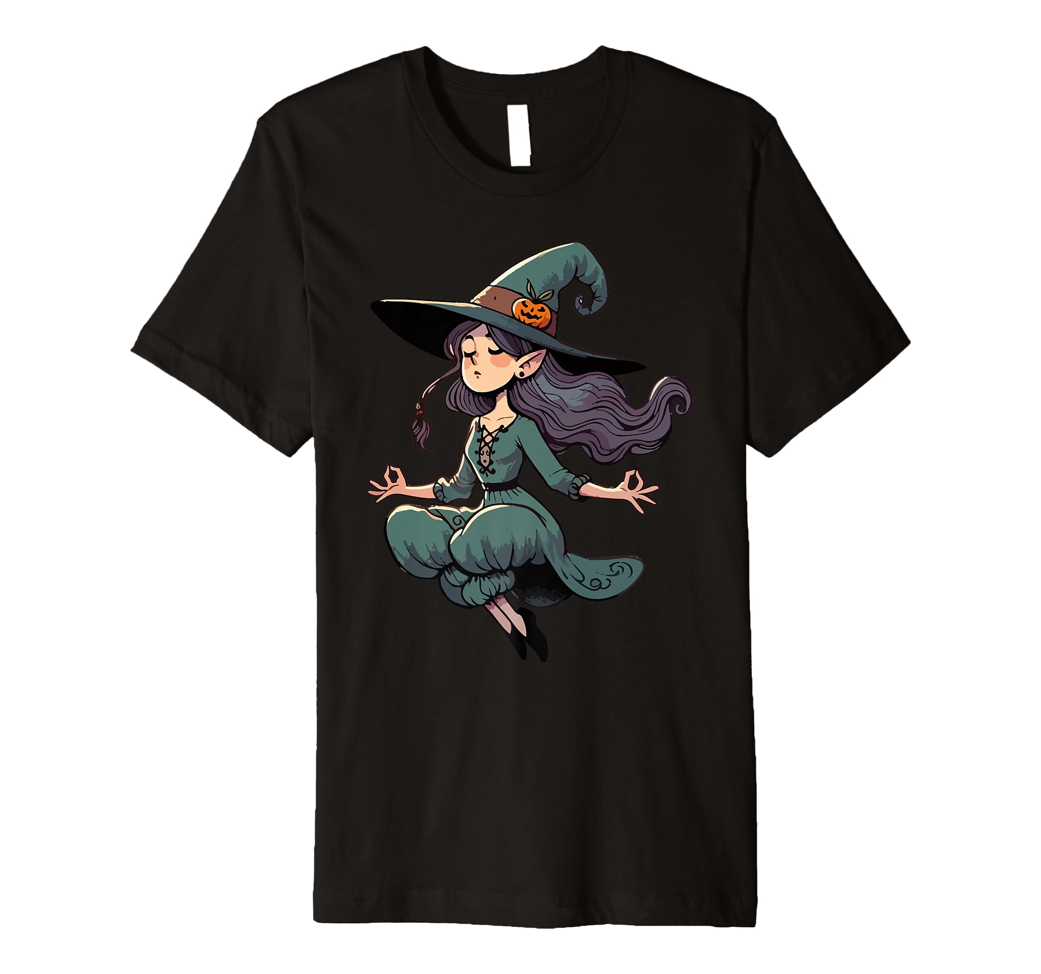 Meditation Witch Yoga Pose Relaxing T-Shirt - Novelty Apparel Men Women - T-Shirt, Sweatshirt, Hoodie