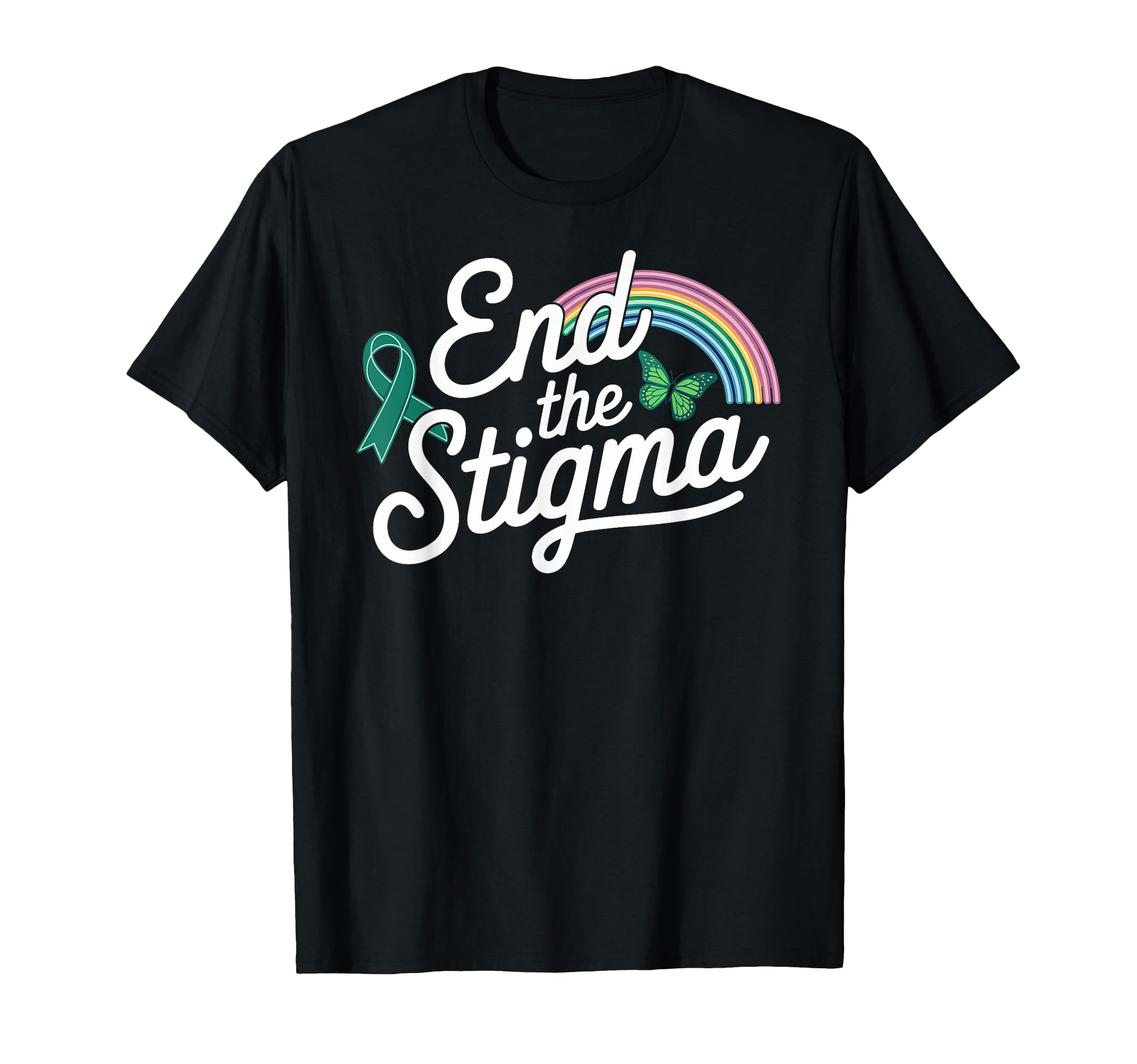 End Stigma Mental Health Awareness T-Shirt - Custom Art Print for Adults - T-Shirt, Sweatshirt, Hoodie