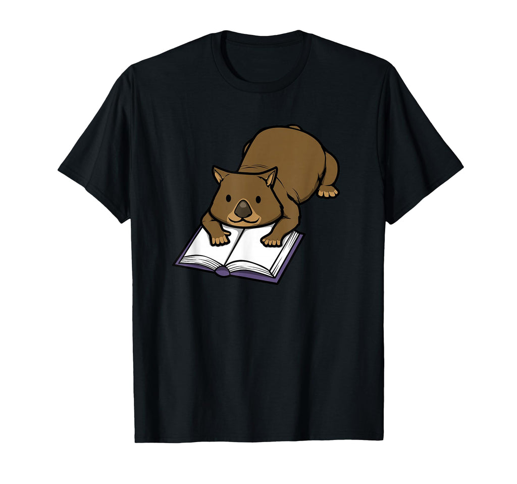 Wombat Reading Books Literature T-Shirt - Aesthetic Graphic for Adults - T-Shirt, Sweatshirt, Hoodie