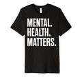 Green Ribbon Mental Health Matters Mental T-Shirt - Graphic Print Unisex - T-Shirt, Sweatshirt, Hoodie