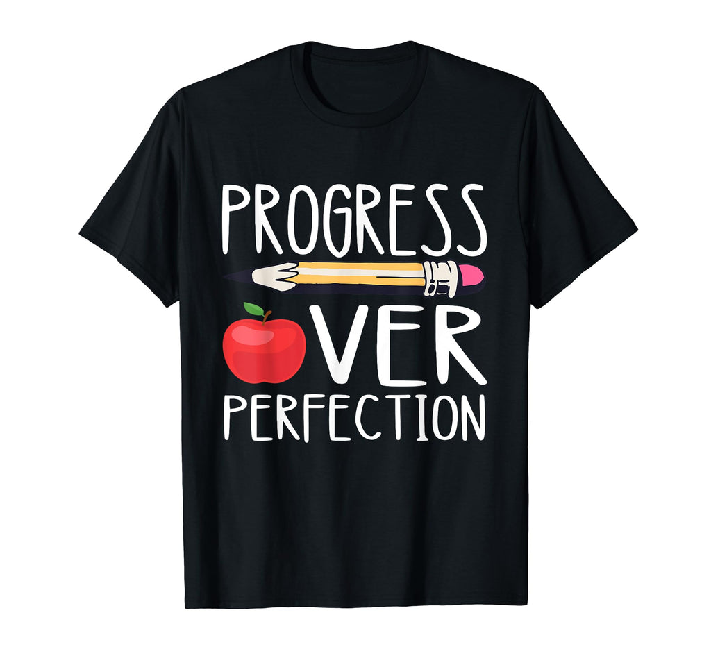 Motivational Progress Over Perfection T-Shirt - Graphic Print Unisex - T-Shirt, Sweatshirt, Hoodie