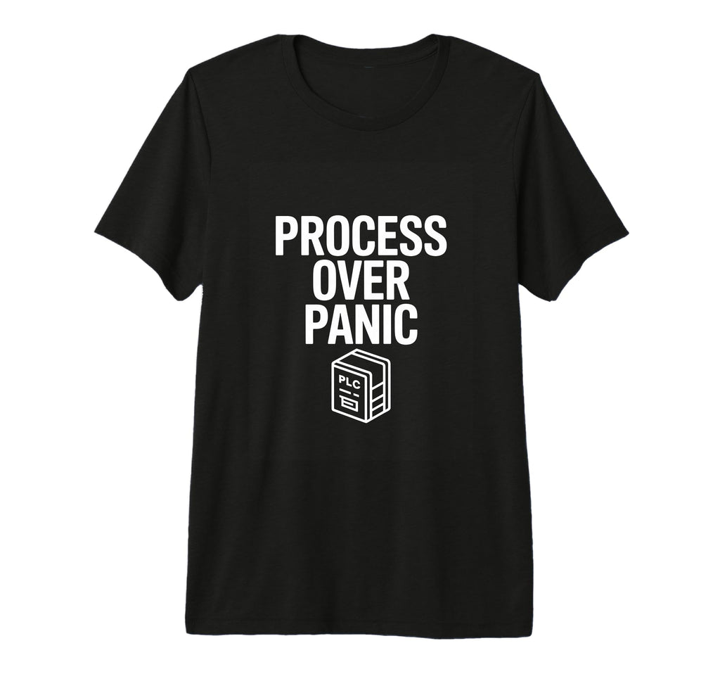 Process Over Panic Motivational T-Shirt - Minimalist Print Unisex - T-Shirt, Sweatshirt, Hoodie