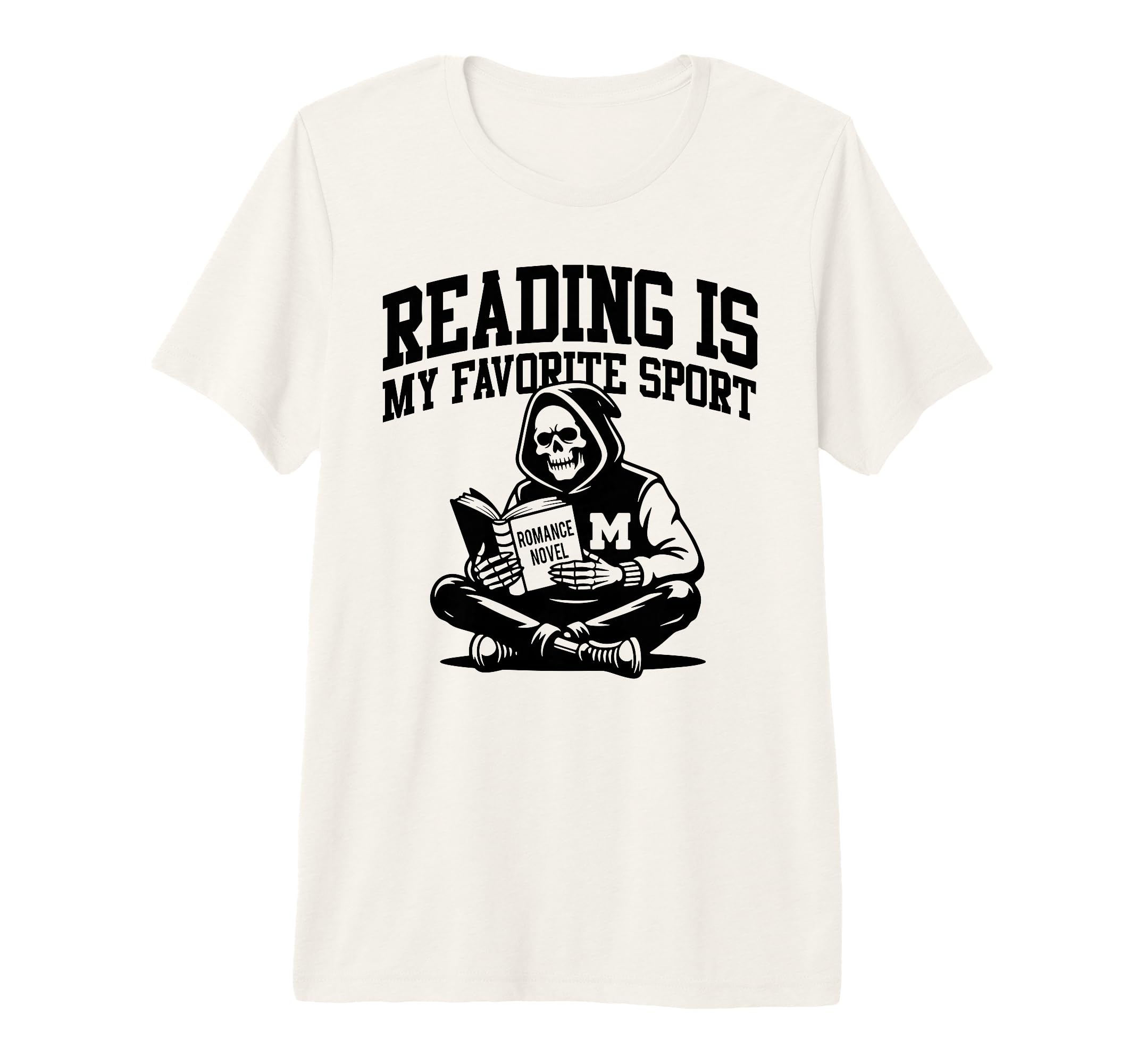 Skeleton Reading Favorite Sport T-Shirt - Graphic Print Men Women - T-Shirt, Sweatshirt, Hoodie