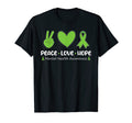 Peace Love Hope Mental Health Awareness T-Shirt - Graphic Print Unisex - T-Shirt, Sweatshirt, Hoodie