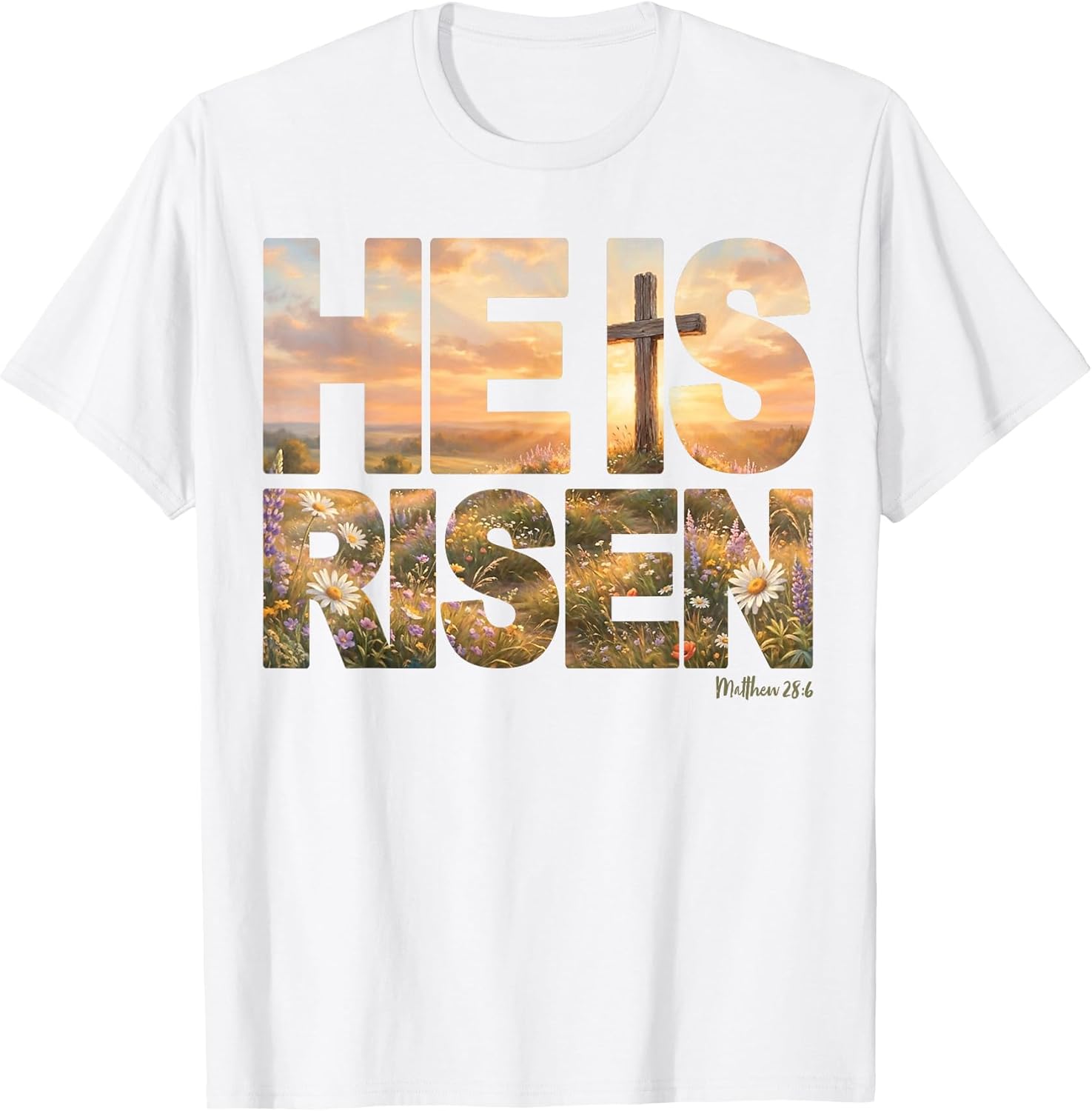 Easter Matthew Bible Verse 28:6 Unisex T-shirt, Sweatshirt, Hoodie, Long Sleeve Tee - T-Shirt, Sweatshirt, Hoodie