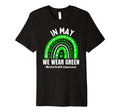 May We Wear Green Mental Health T-Shirt - Aesthetic Graphic for Adults - T-Shirt, Sweatshirt, Hoodie