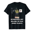 Introverted Houseplant Lover Gardener T-Shirt - Custom Art Print Men Women - T-Shirt, Sweatshirt, Hoodie