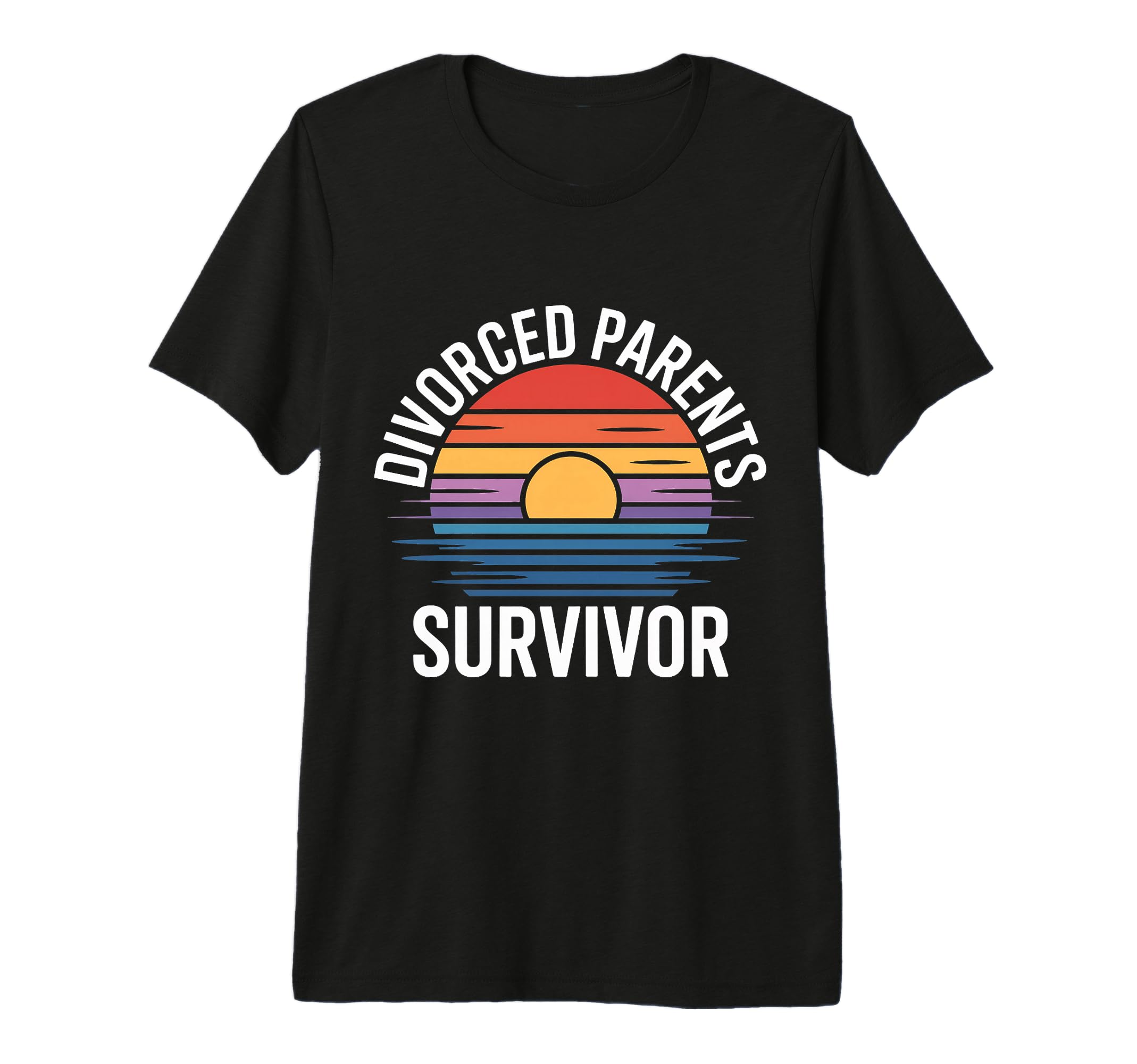 Divorced Parents Survivor Child T-Shirt - Minimalist Print for Adults - T-Shirt, Sweatshirt, Hoodie