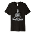 Meditation Skeleton Yoga Pose T-Shirt - Fun Novelty Design Men Women - T-Shirt, Sweatshirt, Hoodie