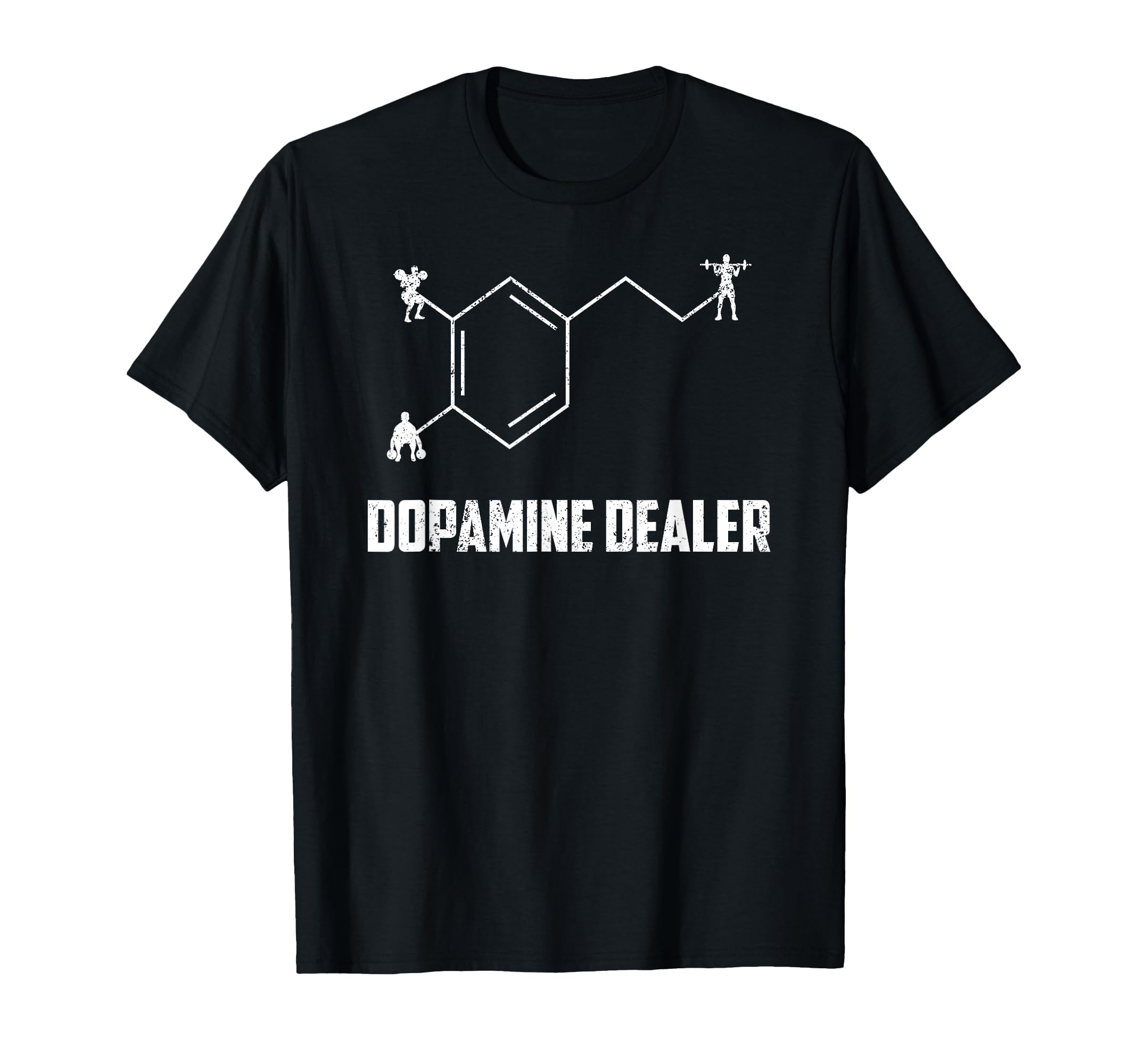 Dopamine Dealer Distressed T-Shirt - Casual Everyday Wear for Adults - T-Shirt, Sweatshirt, Hoodie