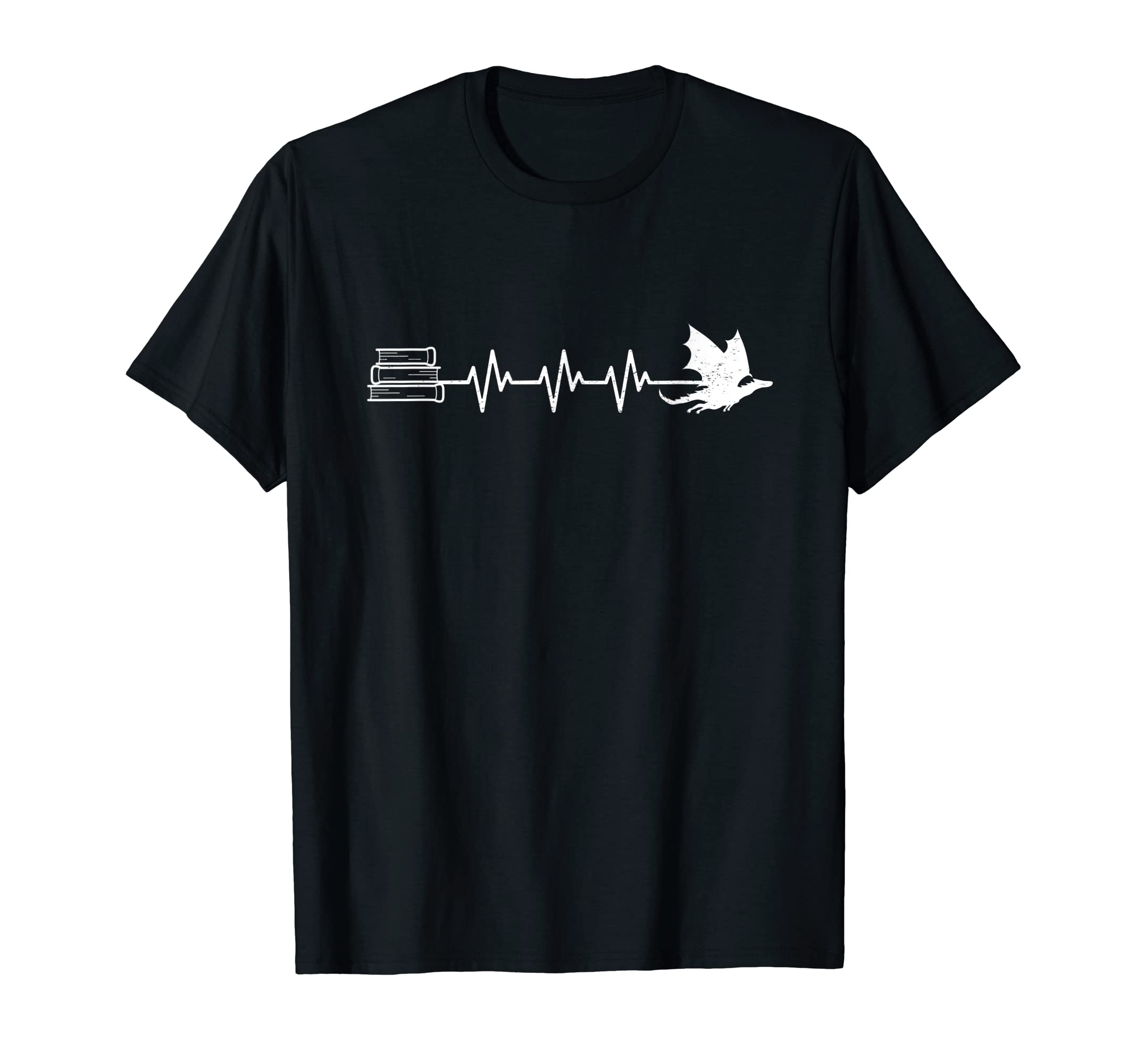 Funny Dragon And Books Nerds Lovers T-Shirt - Aesthetic Graphic for Adults - T-Shirt, Sweatshirt, Hoodie