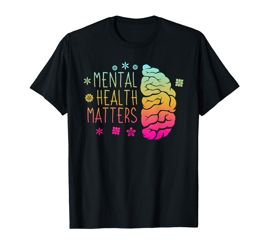 Mental Health Matters Green Ribbon T-Shirt - Fun Novelty Design Men Women - T-Shirt, Sweatshirt, Hoodie