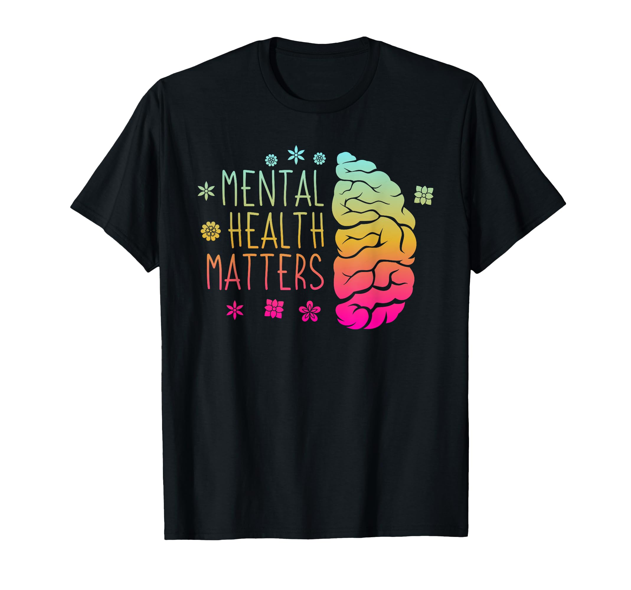 Mental Health Matters Green Ribbon T-Shirt - Fun Novelty Design Men Women - T-Shirt, Sweatshirt, Hoodie