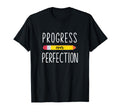 Progress Over Perfection Motivational T-Shirt - Minimalist Print Men Women - T-Shirt, Sweatshirt, Hoodie