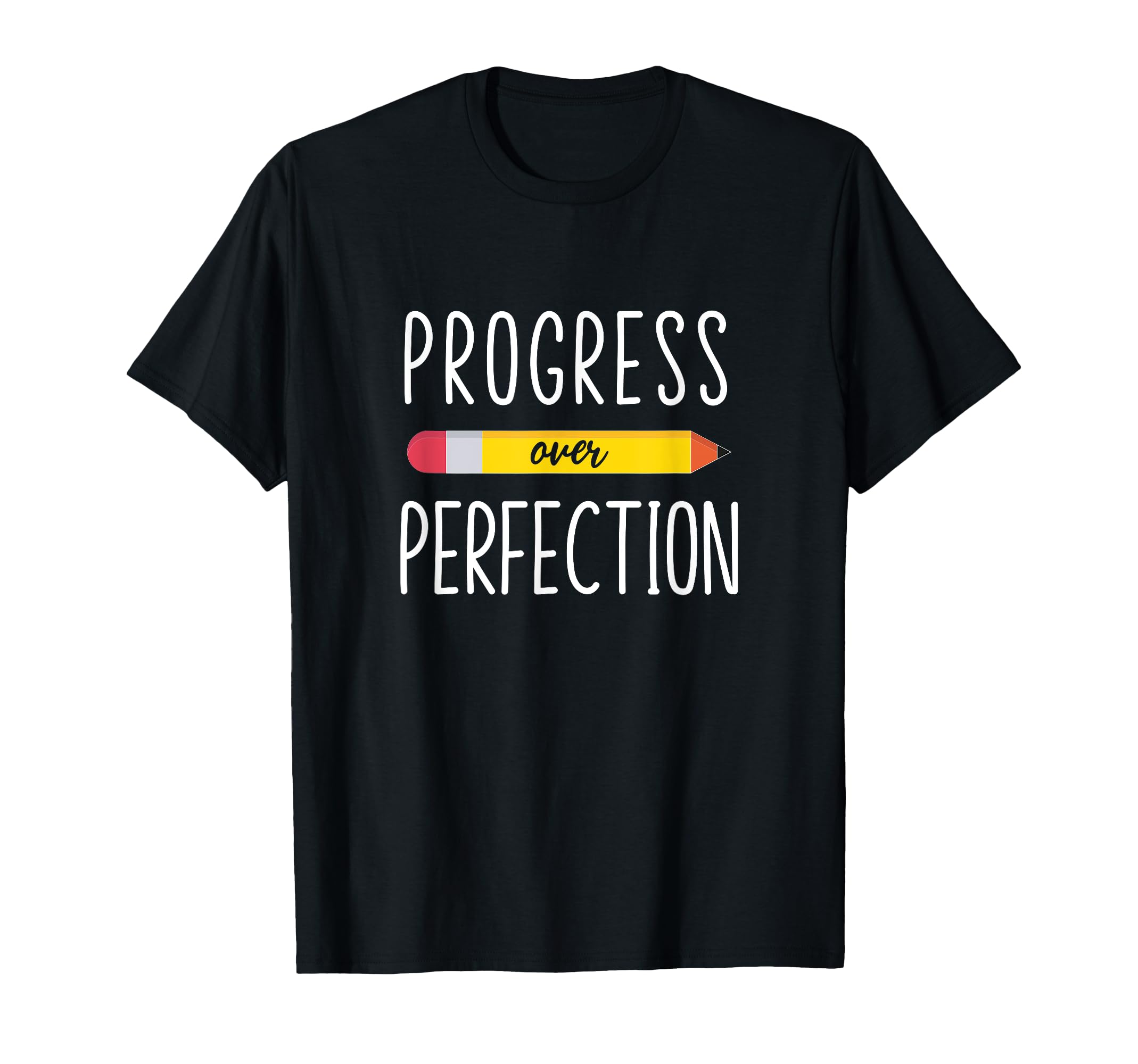 Progress Over Perfection Motivational T-Shirt - Minimalist Print Men Women - T-Shirt, Sweatshirt, Hoodie