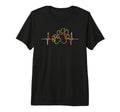 Dog Paw Heartbeat Tri Blend T-Shirt - Casual Everyday Wear Men Women - T-Shirt, Sweatshirt, Hoodie