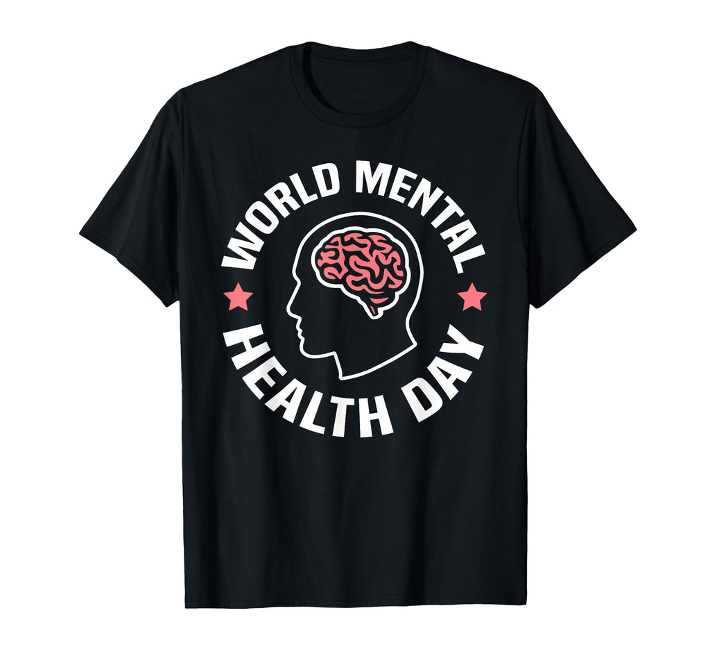 World Mental Health Day Human Brain T-Shirt - Graphic Print for Adults - T-Shirt, Sweatshirt, Hoodie