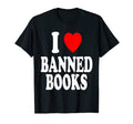 I Heart Love Banned Books Literature T-Shirt - Unique Graphic for Adults - T-Shirt, Sweatshirt, Hoodie