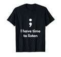 Its Okay Not To Be Okay Semicolon Mental T-Shirt - Minimalist Print Unisex - T-Shirt, Sweatshirt, Hoodie