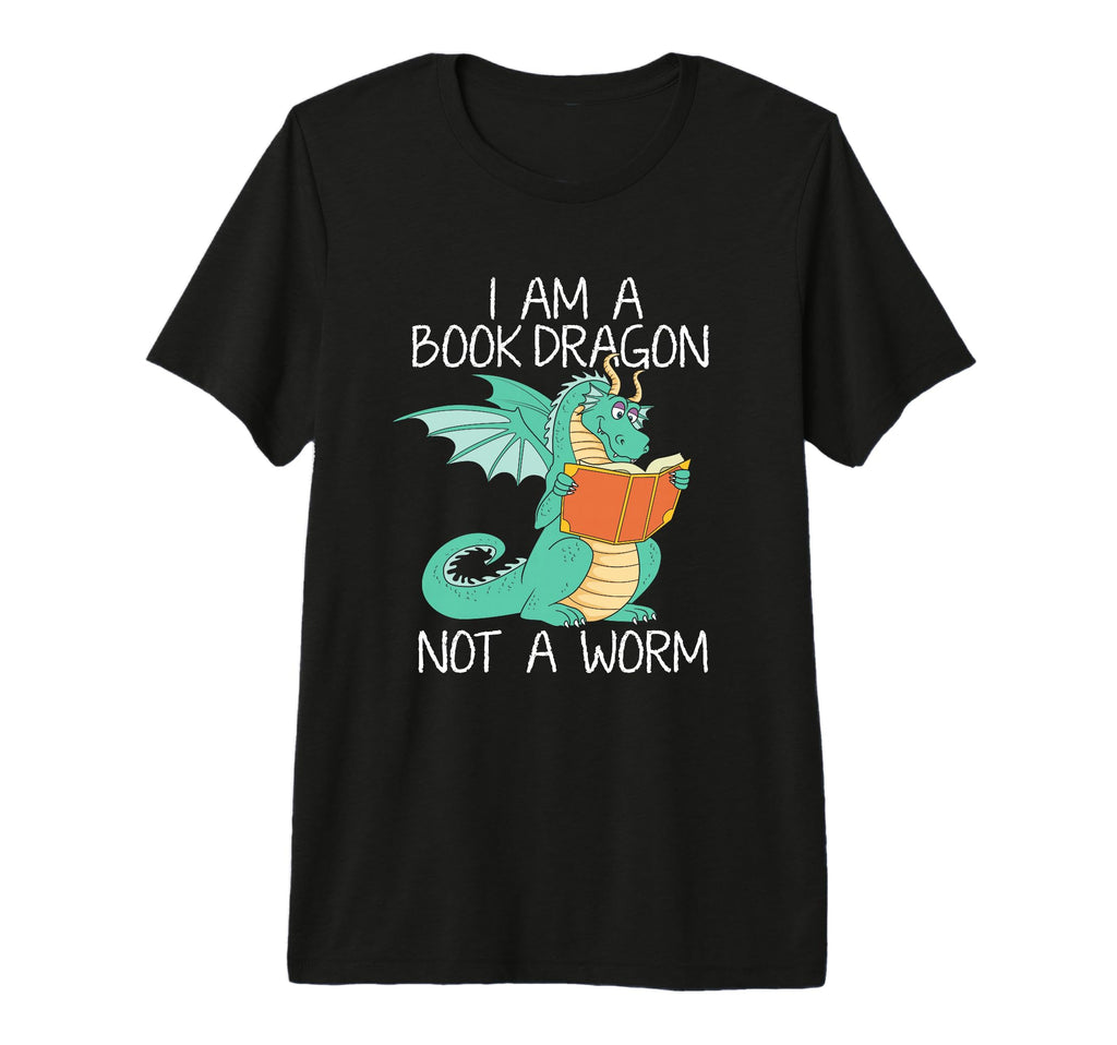 I Am Book Dragon Reading Teacher T-Shirt - Graphic Print for Adults - T-Shirt, Sweatshirt, Hoodie