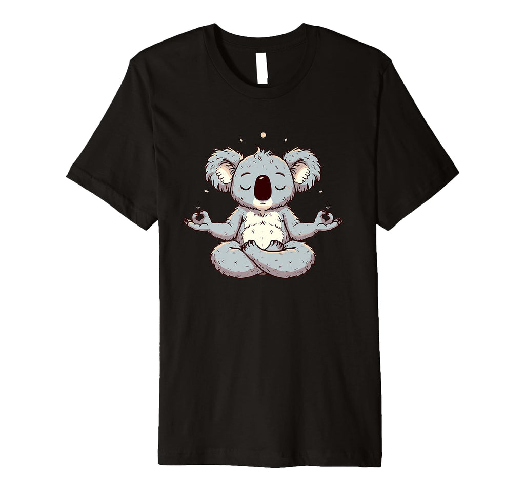 Meditation Koala Yoga Pose T-Shirt - Casual Everyday Wear Men Women - T-Shirt, Sweatshirt, Hoodie