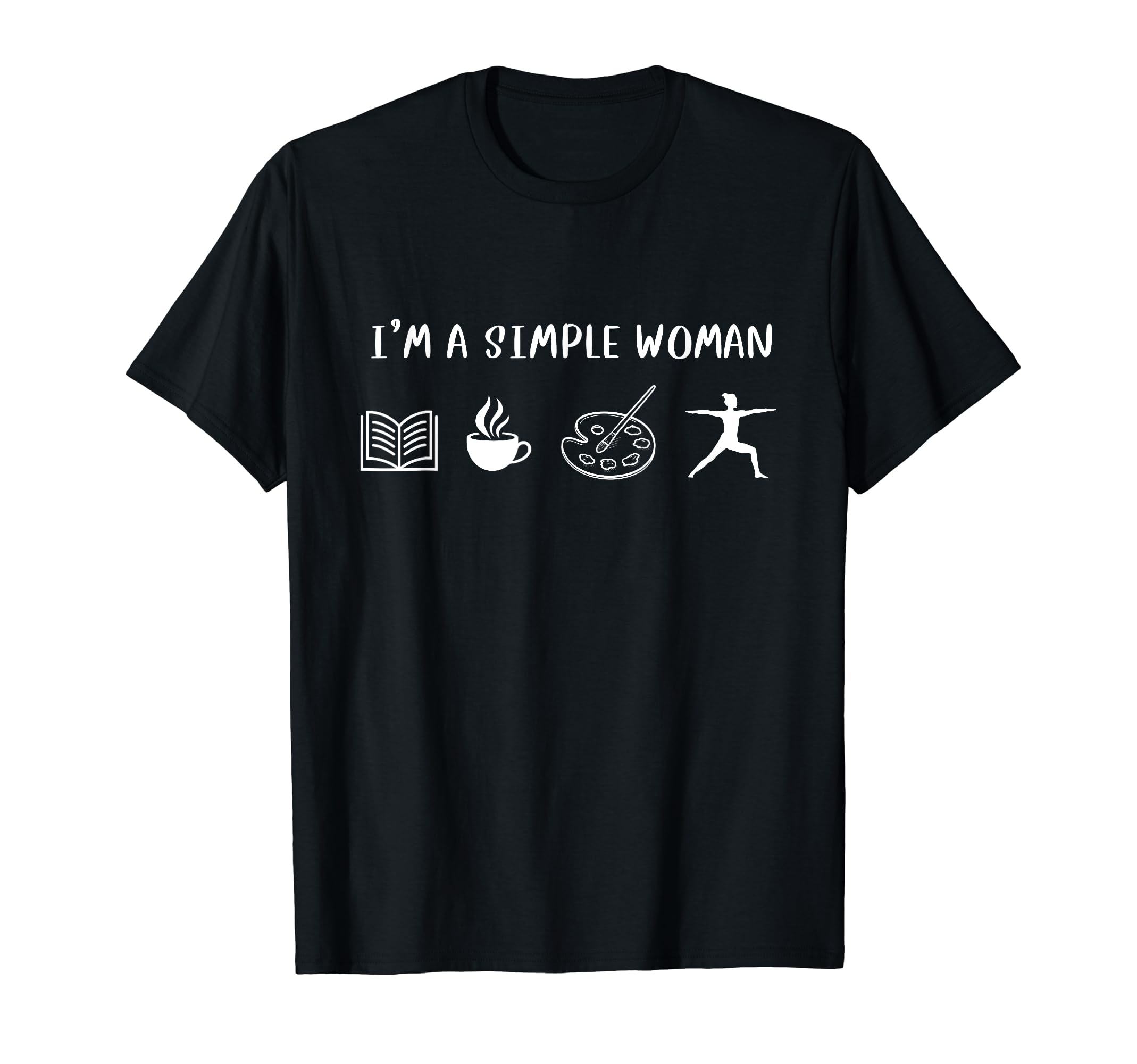 Im Simple Book Coffee Lover Painting T-Shirt - Aesthetic Graphic Men Women - T-Shirt, Sweatshirt, Hoodie