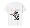 Hold Partner Im Overstimulated Cowboy Cat T-Shirt - Custom Art Print Unisex - T-Shirt, Sweatshirt, Hoodie