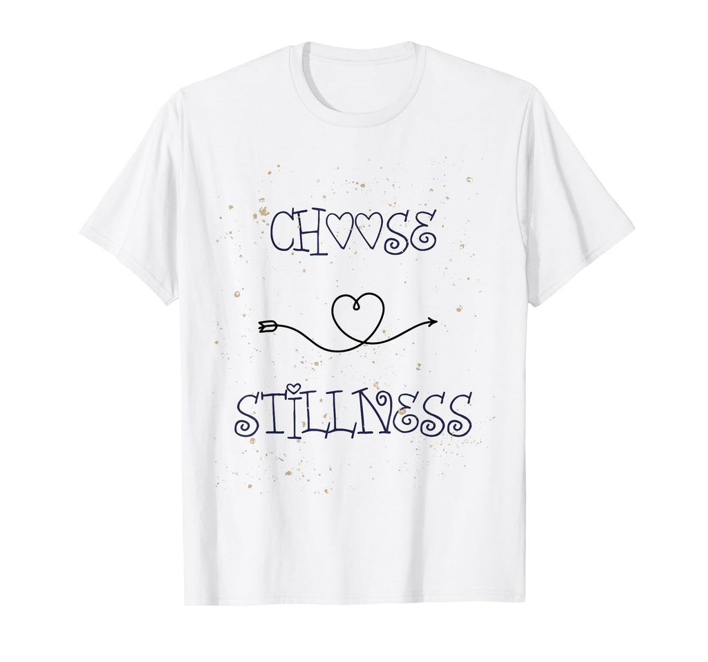 Choose Stillness Minimalist Heart T-Shirt - Minimalist Print Men Women - T-Shirt, Sweatshirt, Hoodie