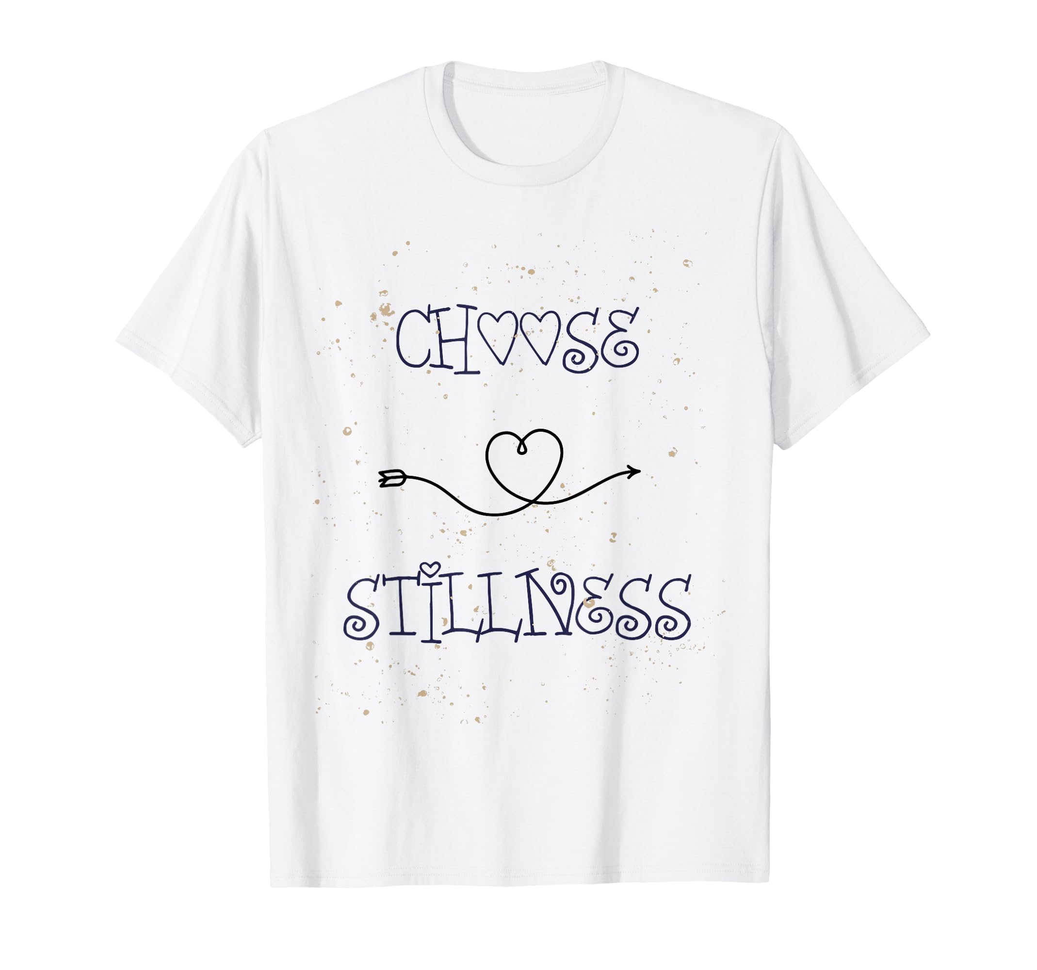 Choose Stillness Minimalist Heart T-Shirt - Minimalist Print Men Women - T-Shirt, Sweatshirt, Hoodie