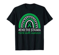 End Stigma Mental Health Awareness Rainbow T-Shirt - Graphic Print Unisex - T-Shirt, Sweatshirt, Hoodie