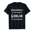 Bibliophile Streets Goblin Bookstore Book T-Shirt - Unique Graphic Unisex - T-Shirt, Sweatshirt, Hoodie