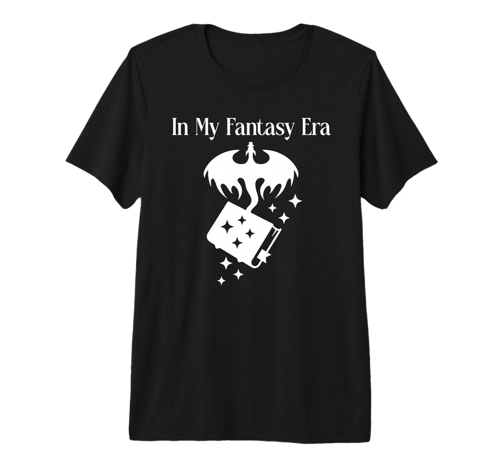 My Fantasy Era Book Dragon Dark T-Shirt - Fun Novelty Design Unisex - T-Shirt, Sweatshirt, Hoodie