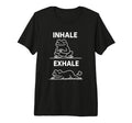 Funny Yoga Inhale Exhale Pooping Animal T-Shirt - Aesthetic Graphic Unisex - T-Shirt, Sweatshirt, Hoodie