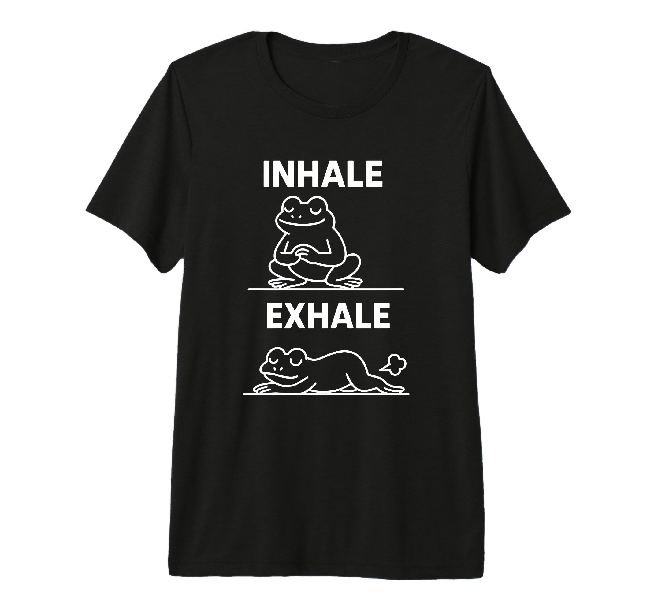 Funny Yoga Inhale Exhale Pooping Animal T-Shirt - Aesthetic Graphic Unisex - T-Shirt, Sweatshirt, Hoodie