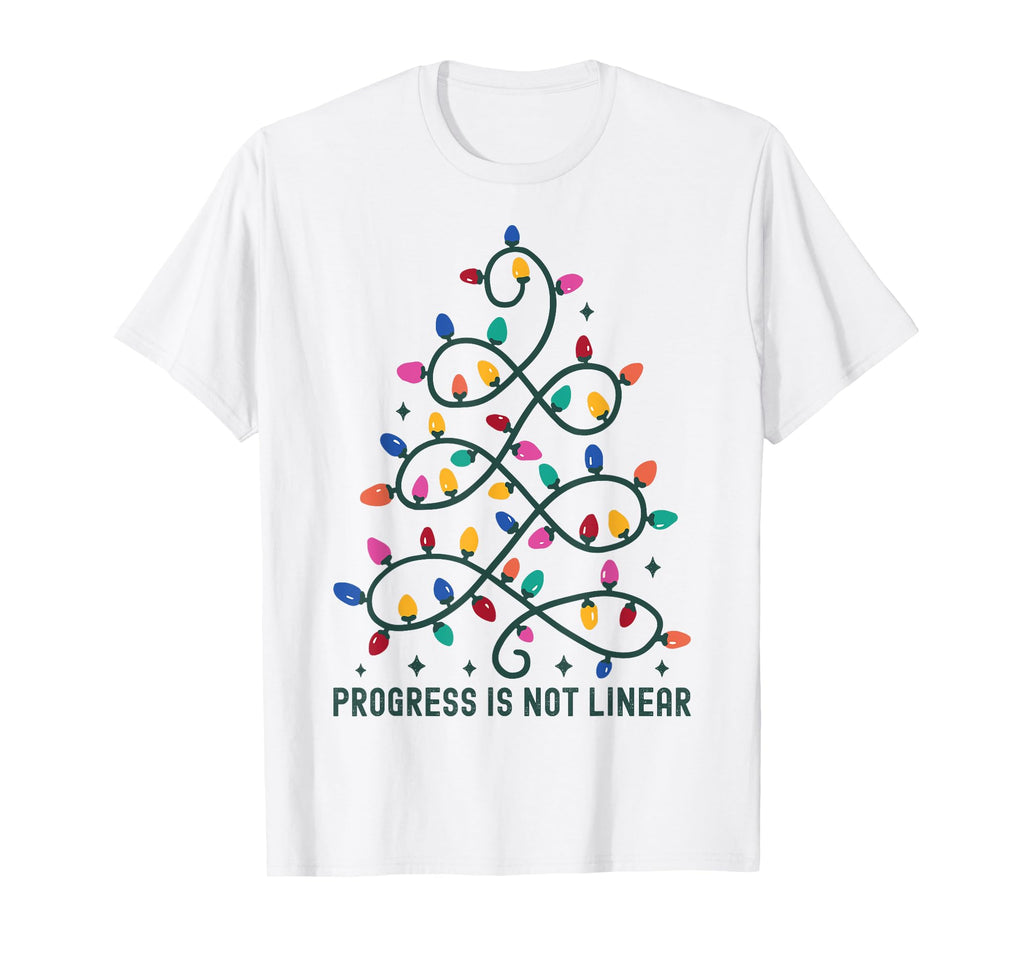 Progress Is Not Linear School Counselor T-Shirt - Aesthetic Graphic Unisex - T-Shirt, Sweatshirt, Hoodie