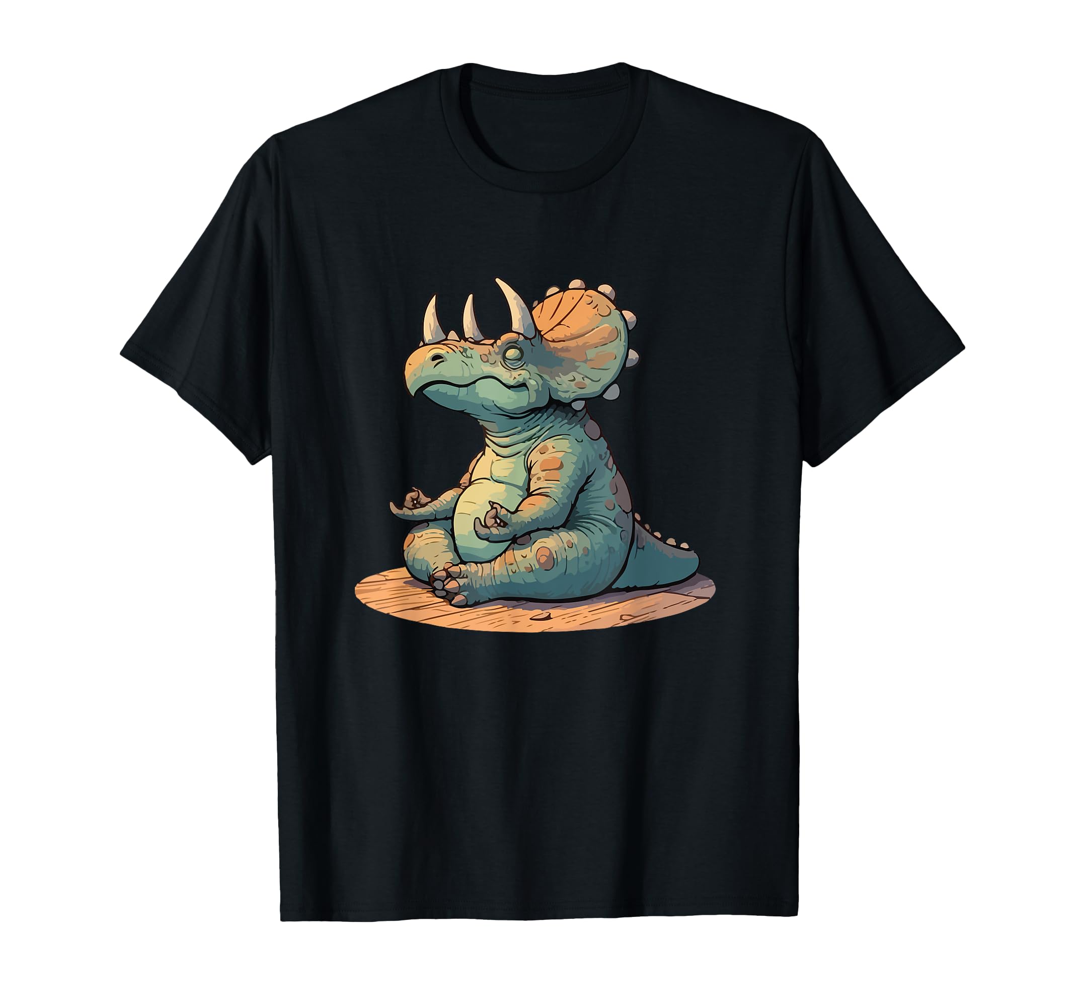Meditation Triceratops Yoga Pose T-Shirt - Streetwear Style for Adults - T-Shirt, Sweatshirt, Hoodie