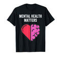 Mental Health Matters Brain And Heart T-Shirt - Unique Graphic for Adults - T-Shirt, Sweatshirt, Hoodie
