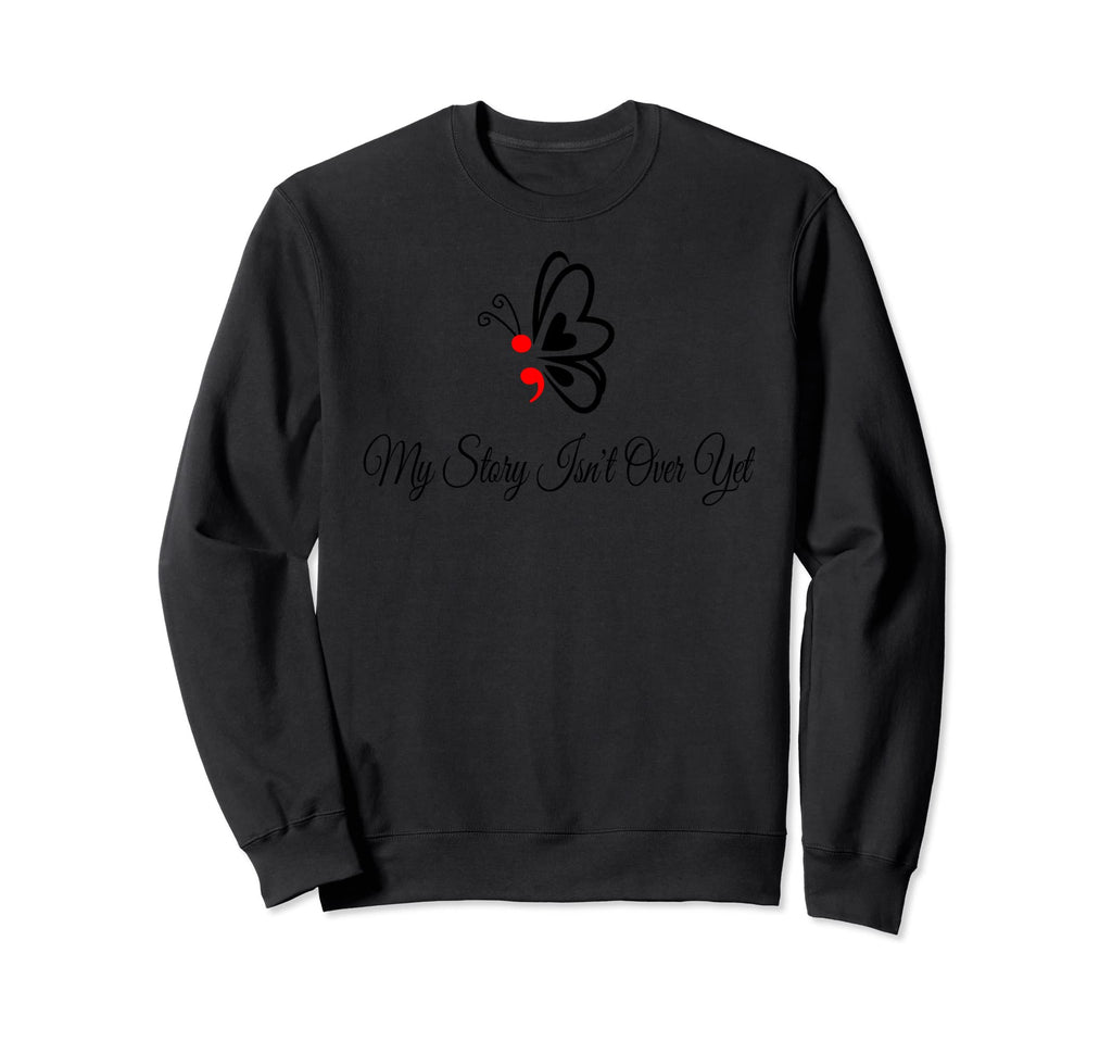 Butterfly Semicolon May Mental Sweatshirt - Fun Novelty Design for Adults - T-Shirt, Sweatshirt, Hoodie