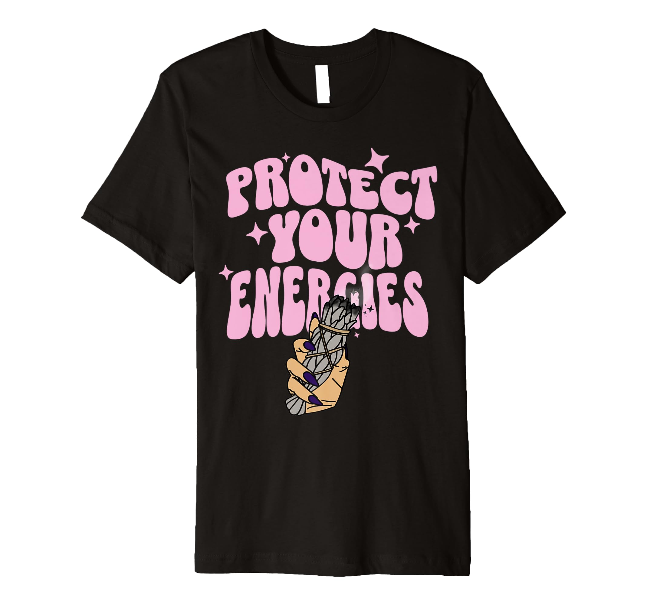 Protect Your Energies Crystal Witch T-Shirt - Aesthetic Graphic Men Women - T-Shirt, Sweatshirt, Hoodie
