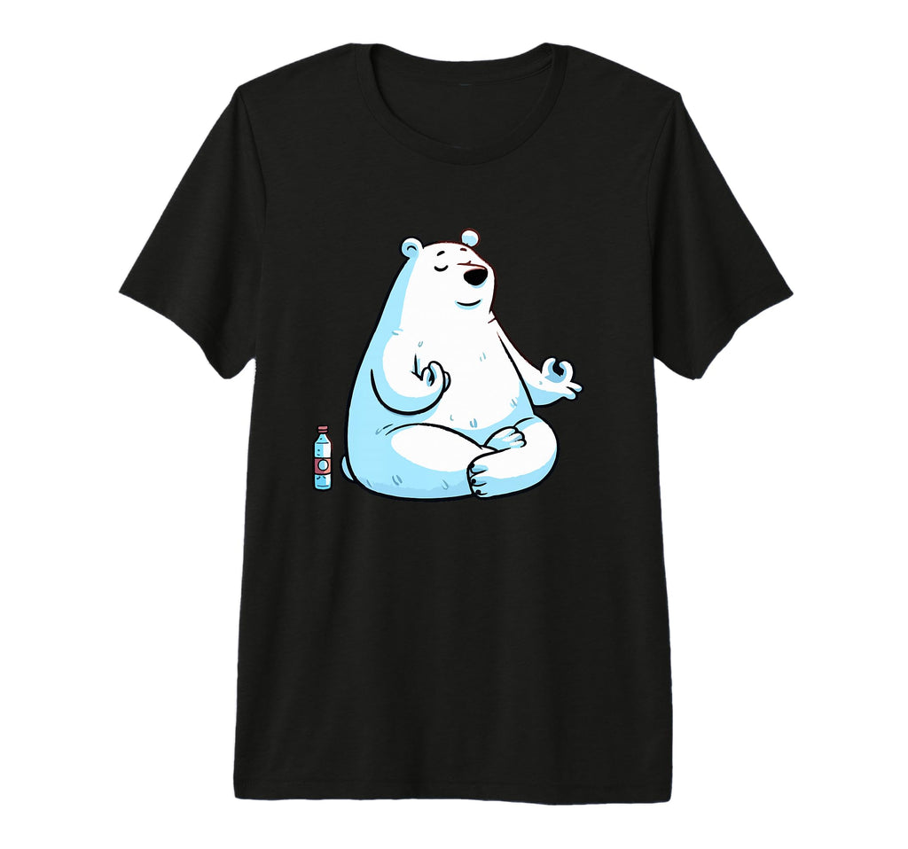 Meditation Polar Bear Yoga Pose T-Shirt - Unique Graphic for Adults - T-Shirt, Sweatshirt, Hoodie