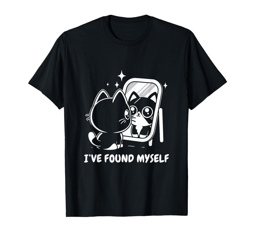 Ive Found Myself Cat Meditation Mental T-Shirt - Unique Graphic Unisex - T-Shirt, Sweatshirt, Hoodie