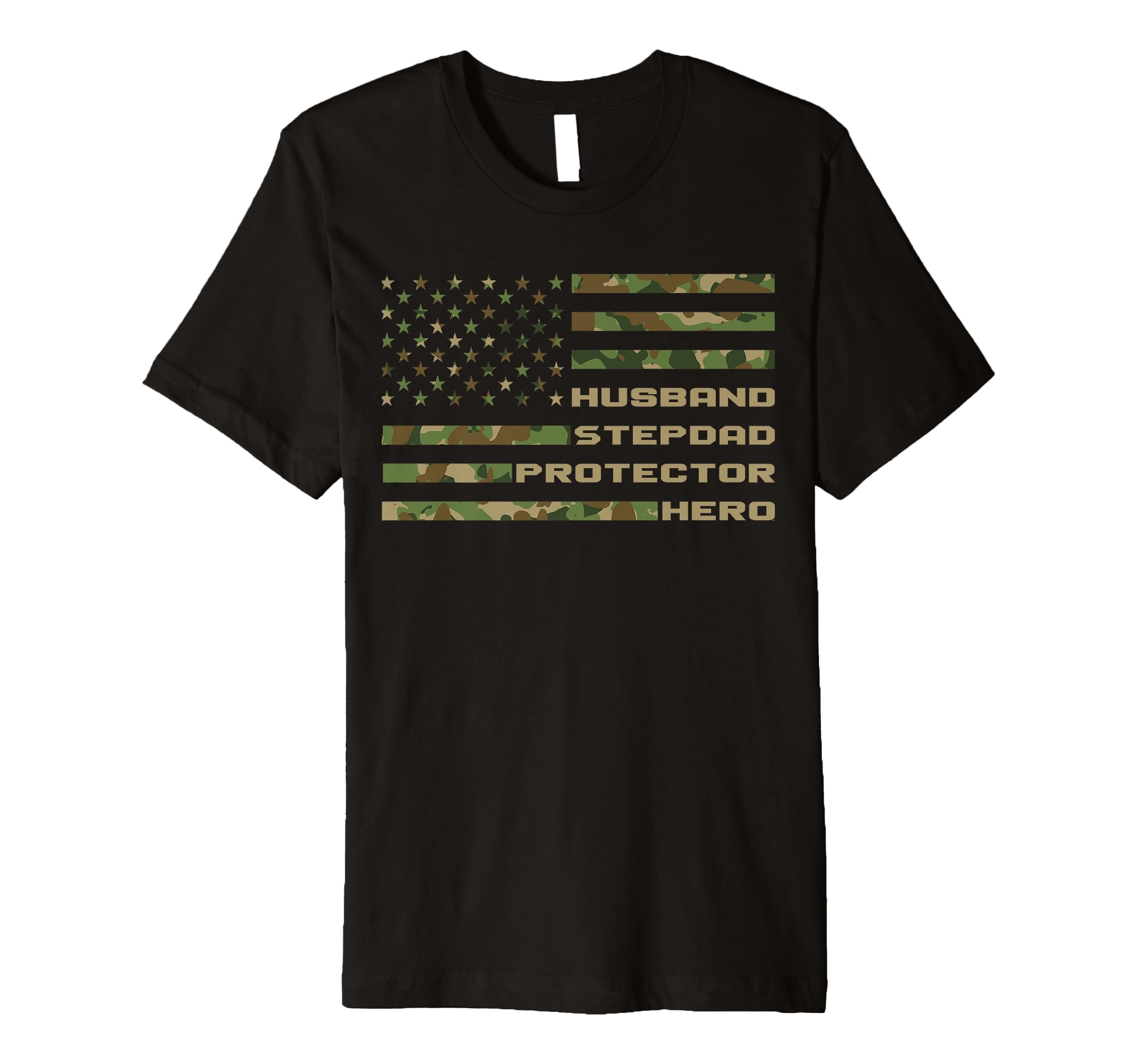 Mens Husband Stepdad Protector Hero T-Shirt - Custom Art Print for Adults - T-Shirt, Sweatshirt, Hoodie