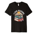 I Love Reading Book Stack Open Pages T-Shirt - Novelty Apparel for Adults - T-Shirt, Sweatshirt, Hoodie