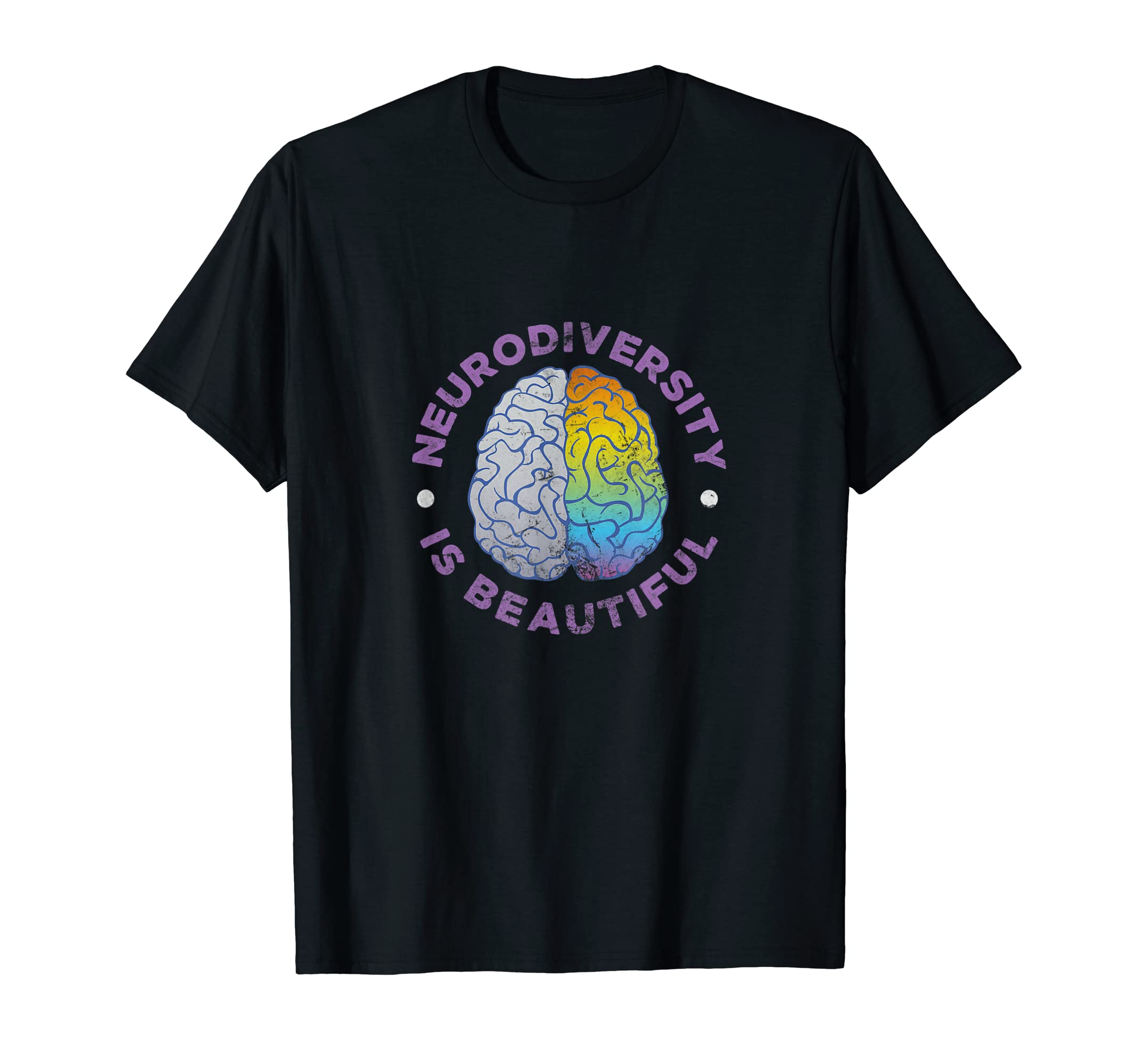 Neurodiversity Is Beautiful Adhd Brain T-Shirt - Trendy Graphic Men Women - T-Shirt, Sweatshirt, Hoodie