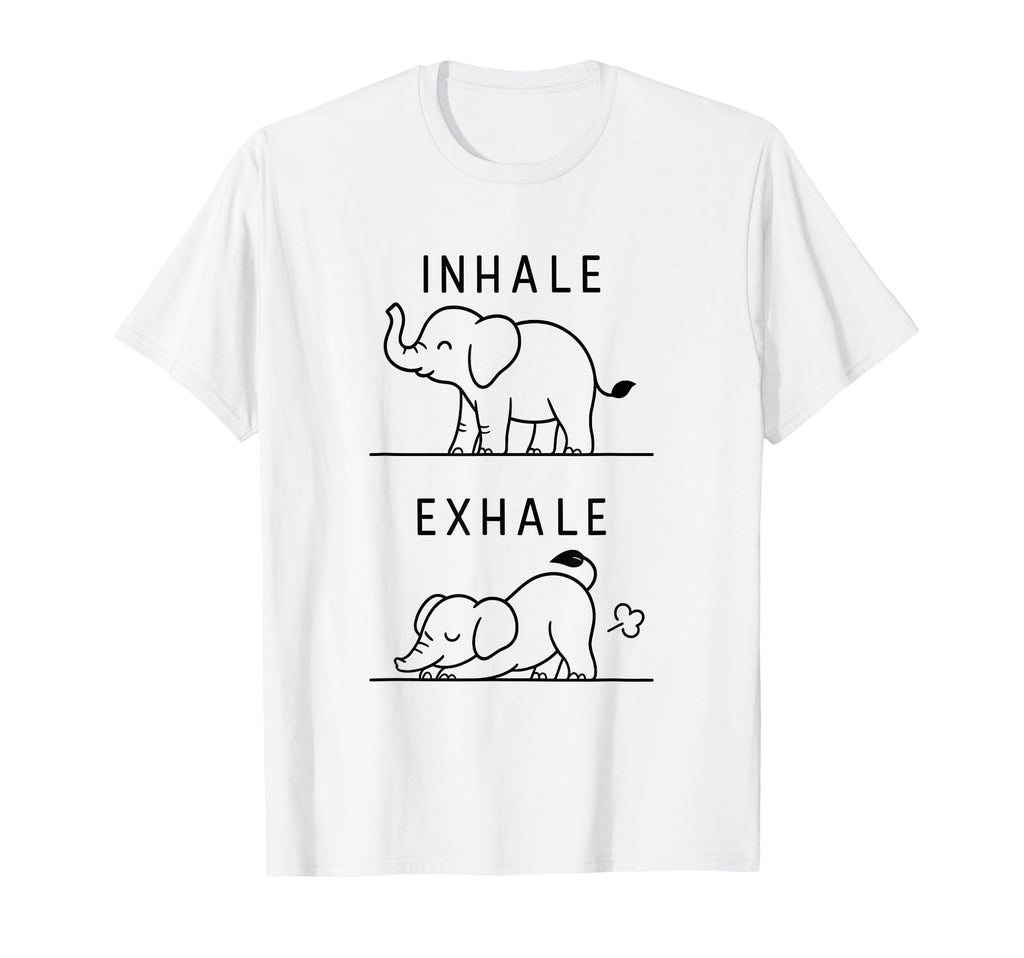 Funny Yoga Inhale Exhale Pooping T-Shirt - Streetwear Style for Adults - T-Shirt, Sweatshirt, Hoodie