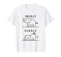 Funny Yoga Inhale Exhale Pooping T-Shirt - Streetwear Style for Adults - T-Shirt, Sweatshirt, Hoodie