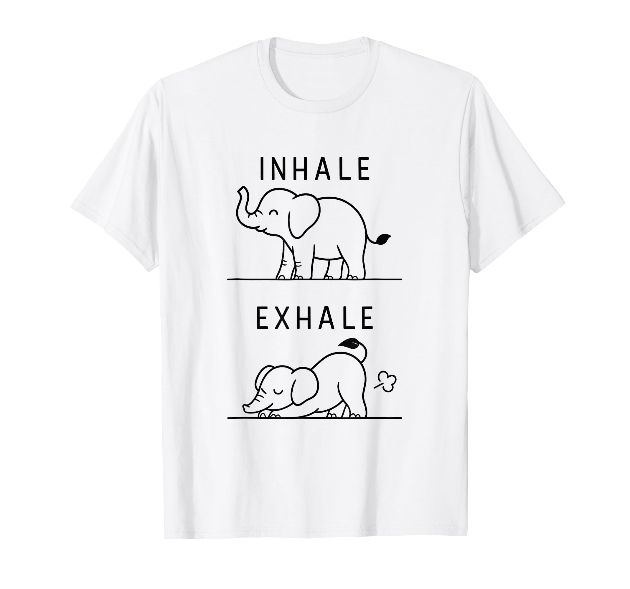 Funny Yoga Inhale Exhale Pooping T-Shirt - Streetwear Style for Adults - T-Shirt, Sweatshirt, Hoodie